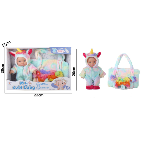 8 INCH Full Vinyl Doll Set